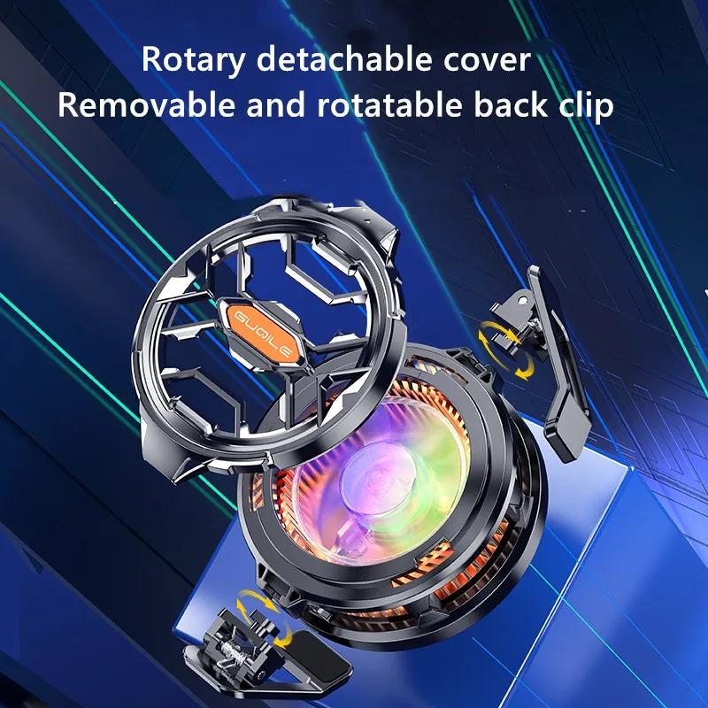 Nový FS03 Magnetický chladič telefonů Otočná zadní spona Napájecí ventilátor pro chlazení telefonu pro Tablet iPhone Samsung Huawei Xiaomi Univerzální