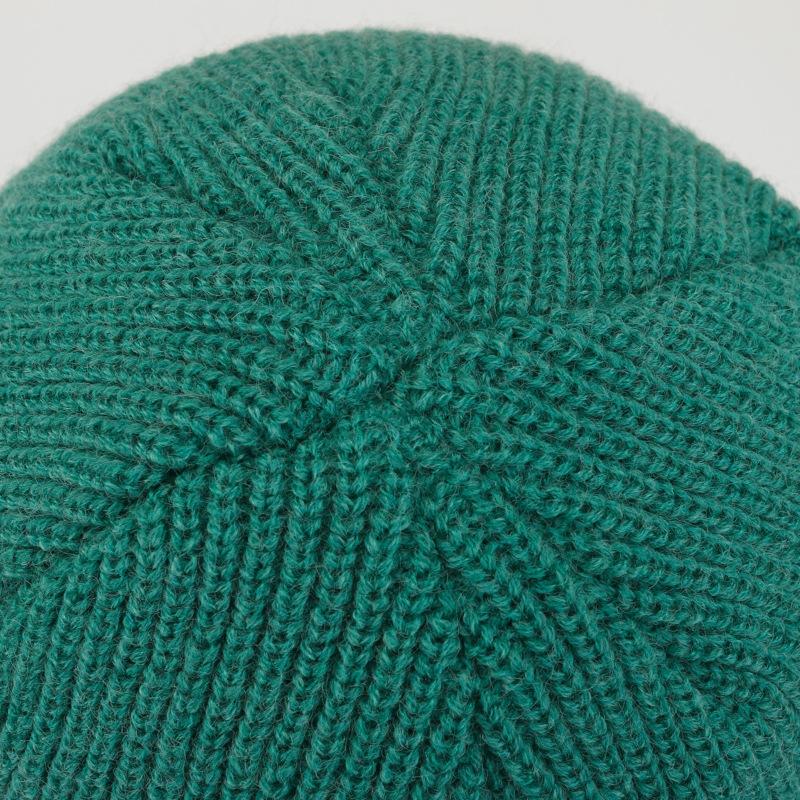 Winter Knitted Hat for Women Warm Pullover Hat P Shaped Bag Head Trendy Face Small Korean Version Wool Hat Men