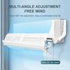 Klimaanlagen-Windschutzscheibe, schlagfrei, faltbar, gegen direktes Blasen, zum Aufhängen, einziehbarer Windabweiser für Klimaanlagen