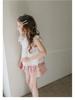 Girls' Lace Skirt Shorts - Lightweight Summer Cotton for Ages 3-10