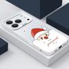 Spähender Weihnachtsmann und Weihnachtsmuster IMD Hülle für iPhone 17 16 15 14 Pro Max 13 Stoßfeste Hartschale mit permanentem Design