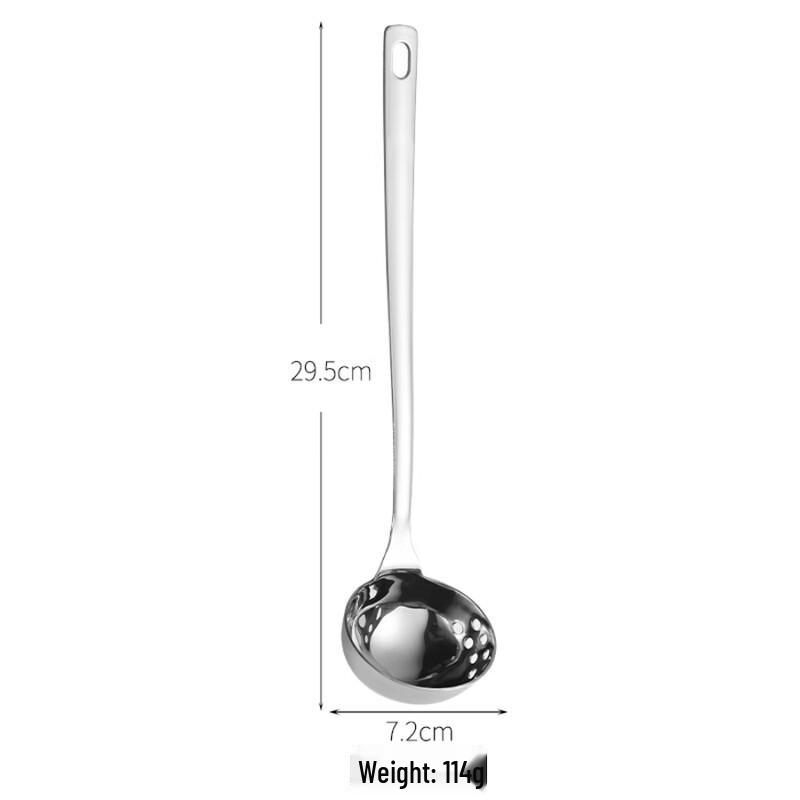 ZISIZ 201# Stainless Steel Hot Pot Dual-Use Spoon