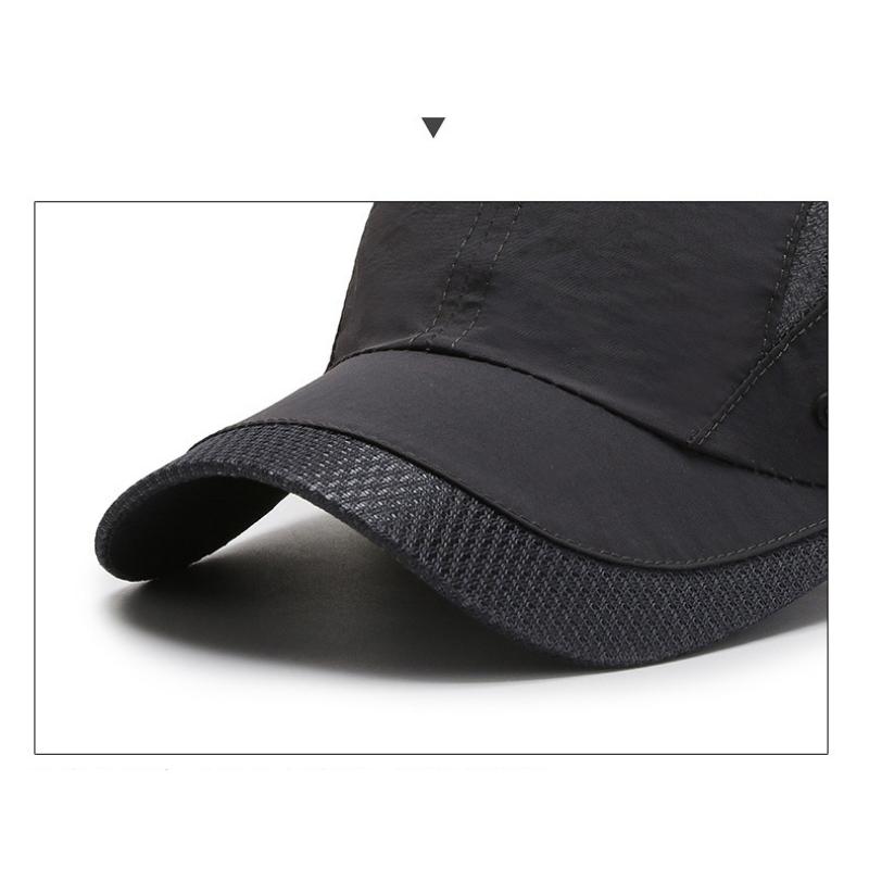 New Spring Summer Men Baseball Caps Male Breathable Mesh Snapback Hats Black Sport Dad Fishing Hats Cap For Men Dropshipping