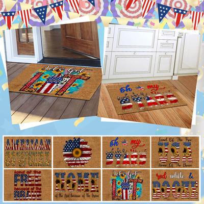 Independence Day Door Mats Bathroom Bedroom Living Room Floor Mats Household Non- Carpet