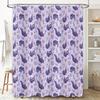 Floral Shower Curtain Set Waterproof Vintage Flower Pattern Bathroom Decor Fabric Curtain Liner Backdrop Farmhouse Style