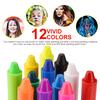 Washable Face Paint Crayons Kits Body Kids Makeup Non Toxic Painting 12 Pcs for Halloween Costumes