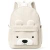 Corduroy Children's Backpack Elementary School Bag Fashi Casual Bear Backpack Large Capacity Backpack