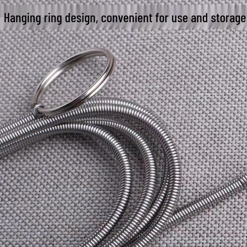 Stainless Steel Refrigerator & Shower Drain Cleaning Brush