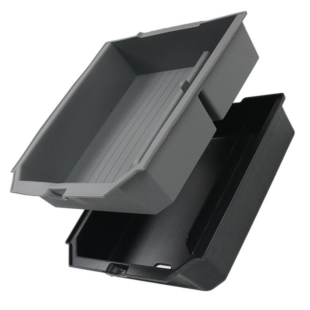 For Tesla Model 3 Highland 2024 Center Console Eyeglasses Storage Case Armrest Storage Box Upper&Lower Silicone Anti-slip Mat