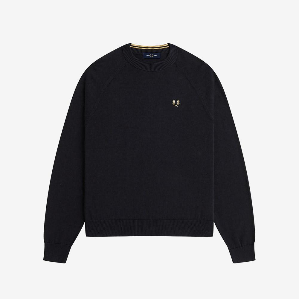 Fred Perry [Womens] Crewneck Knit - Black Afpf2531117-102