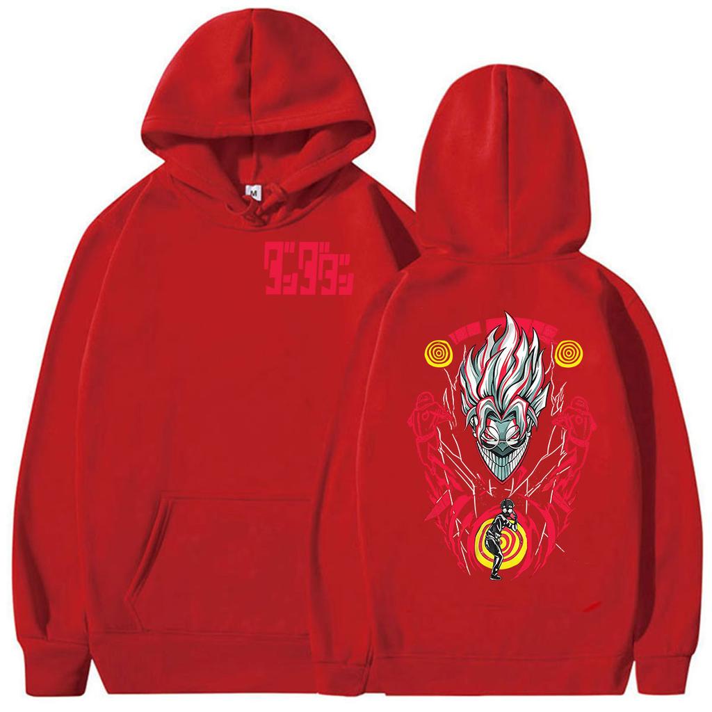 Cooler Japanischer Anime Dandadan Ken Takakura Okarun Print Hoodie Herren Damen Vintage Langarm Sweatshirt