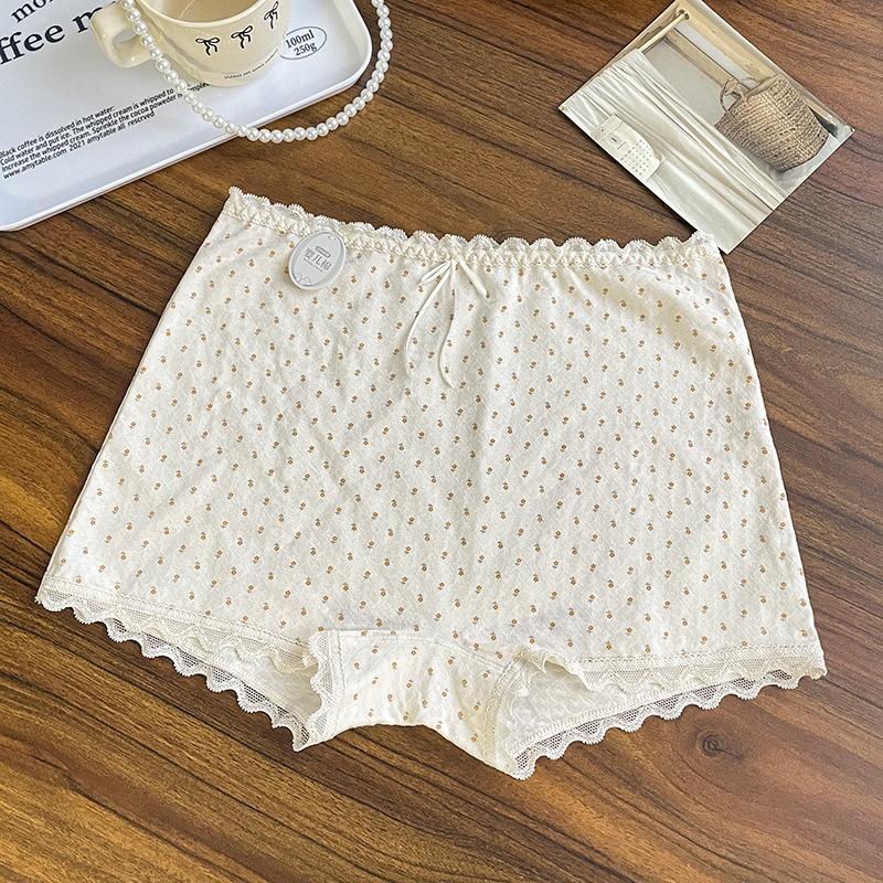 Damen Frühling und Sommer Kleine Blume Baby Baumwolle Sicherheit Unterhosen