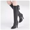 TOYBARJAPAN 1/6 Maßstab Figuren Zubehör Fischschuppen Schwarz High Heel Lange Stiefel Kompatibel mit TBLeague Körpern Weiblich Sexy Mode (Körper und Kopf Nicht