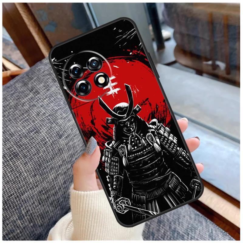 Japanese Samurai Case For OnePlus 13T 8T 10T 9 10 Pro 15 13 12 11 13R 12R Nord CE 5 2 3 4 Lite N20 N30 Coque