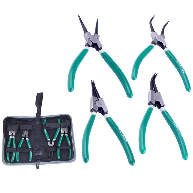 Berry Lion 4-Piece Japanese Snap Ring Plier Set
