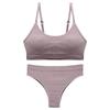 Drahtloses Push-up-Camisole-BH-Set für Damen: Nahtlose, gepolsterte, bequeme Nachtwäsche zum Schlafen, Schöner Rücken, Große Größen, Teenager