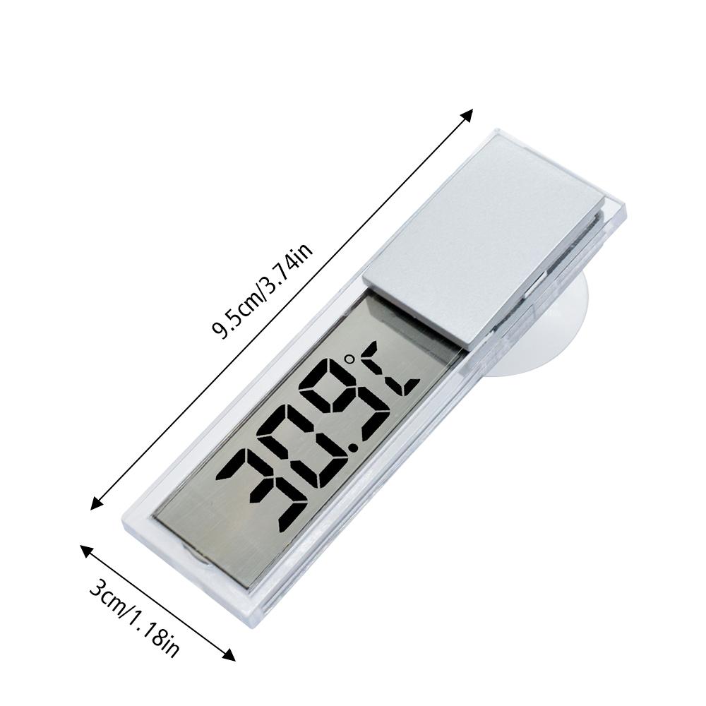 

Мини Автомобильный ЖК-цифровой термометр Интеллектуальный измеритель температуры и влажности Датчик Метр Прозрачный дисплей AG10 Без батарейки