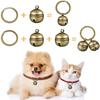 Katt Hundehalsbånd Messing Bells Halsbånd Hunde Charm Bronse Bells Kjæledyranheng Nøkkelringer Halsbånd Halskjede Juletre Jingling Bells