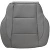 SecosAutoparts Driver Bottom Leather Replacement Seat Cover Gray Compatible with Nissan Titan LE XE 2005 2006 2007 2008 2009 2010 2011 2012 2013 2014