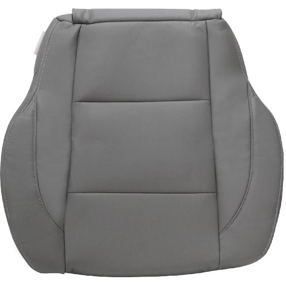SecosAutoparts Driver Bottom Leather Replacement Seat Cover Gray Compatible with Nissan Titan LE XE 2005 2006 2007 2008 2009 2010 2011 2012 2013 2014