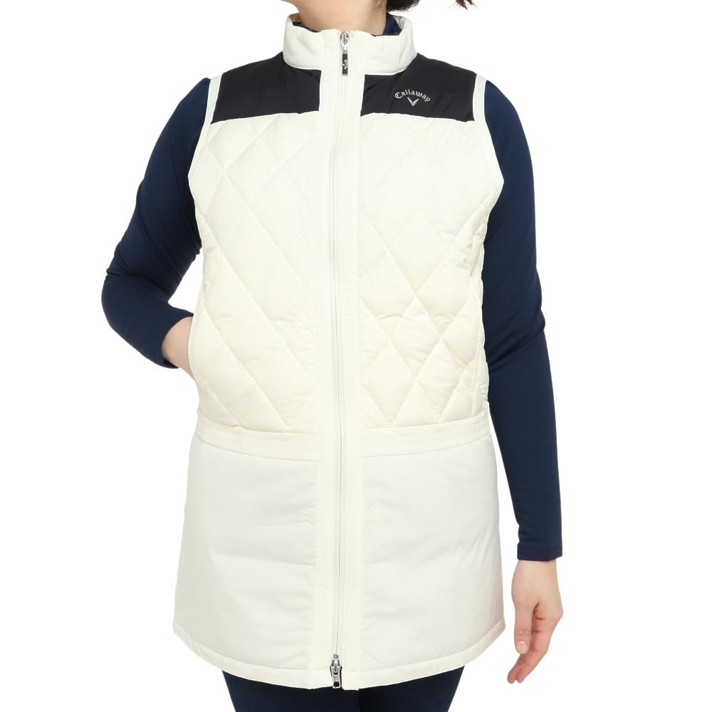 Callaway Down Vest and Golf C22216202 L Women's Full-Zip (Stretch, Water-Repellent, Warm) / / 1031_White