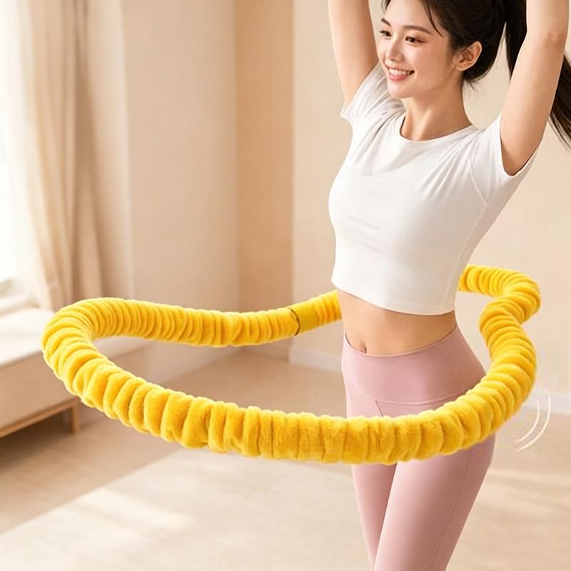 Soft Spring Fitness Hoop Adults Weights Loss Burns Fat Easy To Fold And Store Waist Toning Fitness Circle Unisex Waist Exercise