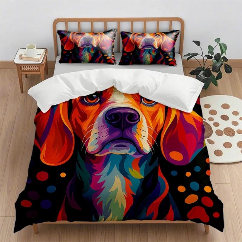 New Digital Printing Quilt Cover Set (Quilt Cover + Pillowcase) 2Pcs/3Pcs Holiday Gift Household Quilt Cover Without Sheets
