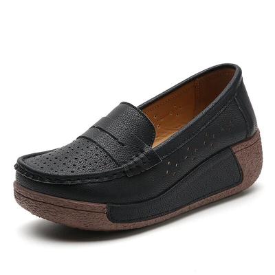 Oryginalne skórzane damskie obuwie rekreacyjne trampki damskie luksusowej marki wsuwane mokasyny kobiece miękkie mokasyny Zapatos De Mujer