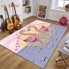 3D Flamingo Rug Carpet for Livingroom Bedroom Kids Room Colorful Modern Rug Non Slip Floor Carpet INS Style Decor Flower Carpet