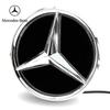 2025 Hott For Benz Sølvkant Opplyst Stjerneemblem Front Stjerneemblem Logo Hvitt Lys For Mercedes Benz X253 W167 X167 W447
