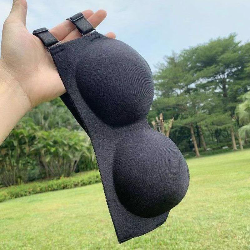 

Женское однотонное не стальное противоскользящее нижнее белье без бретелек без рукавов