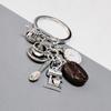 Creative Coffee-Themed Keychain Set: Cup, Beans, Machine, Teapot, Spoon, Dessert