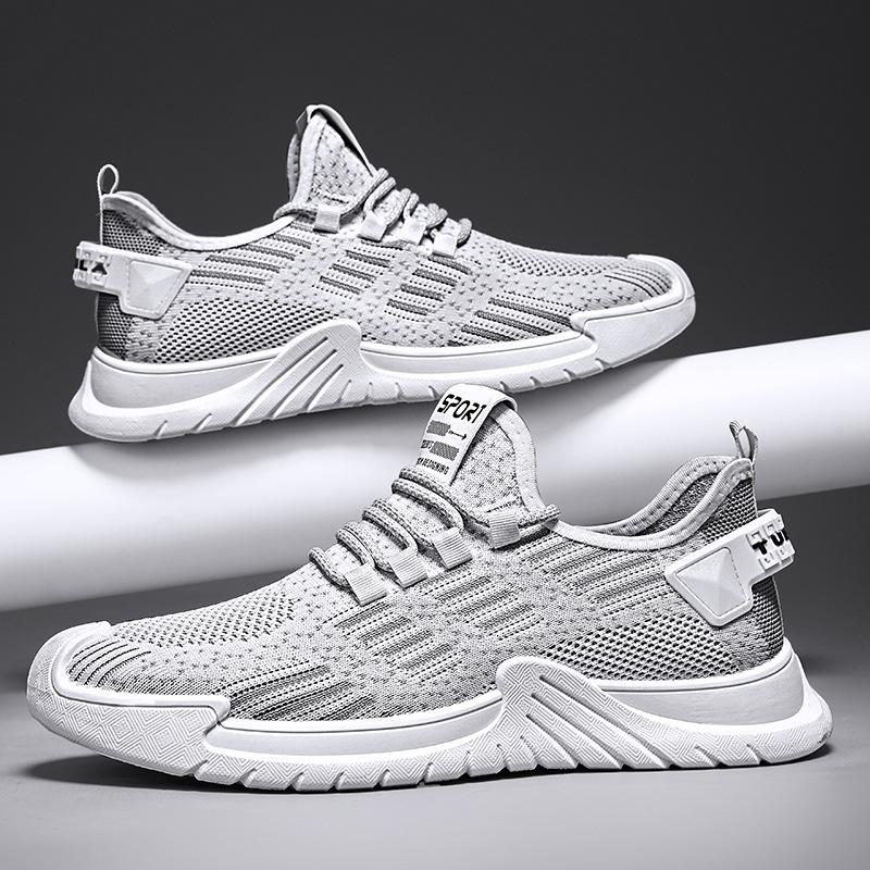 

Spring New Mesh Shoes Breathable Trendy Fashiable Running Shoes Thick-Soled Men s Casual Sneakers 39