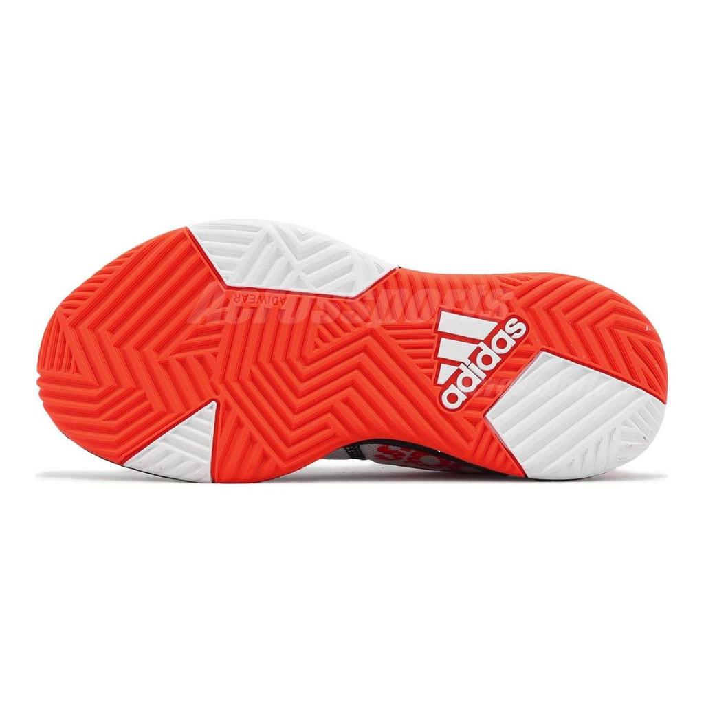 Adidas Own The Game 2.0 J White Solar Red Kids Sneakers Cloud-White Core-Black IF2692