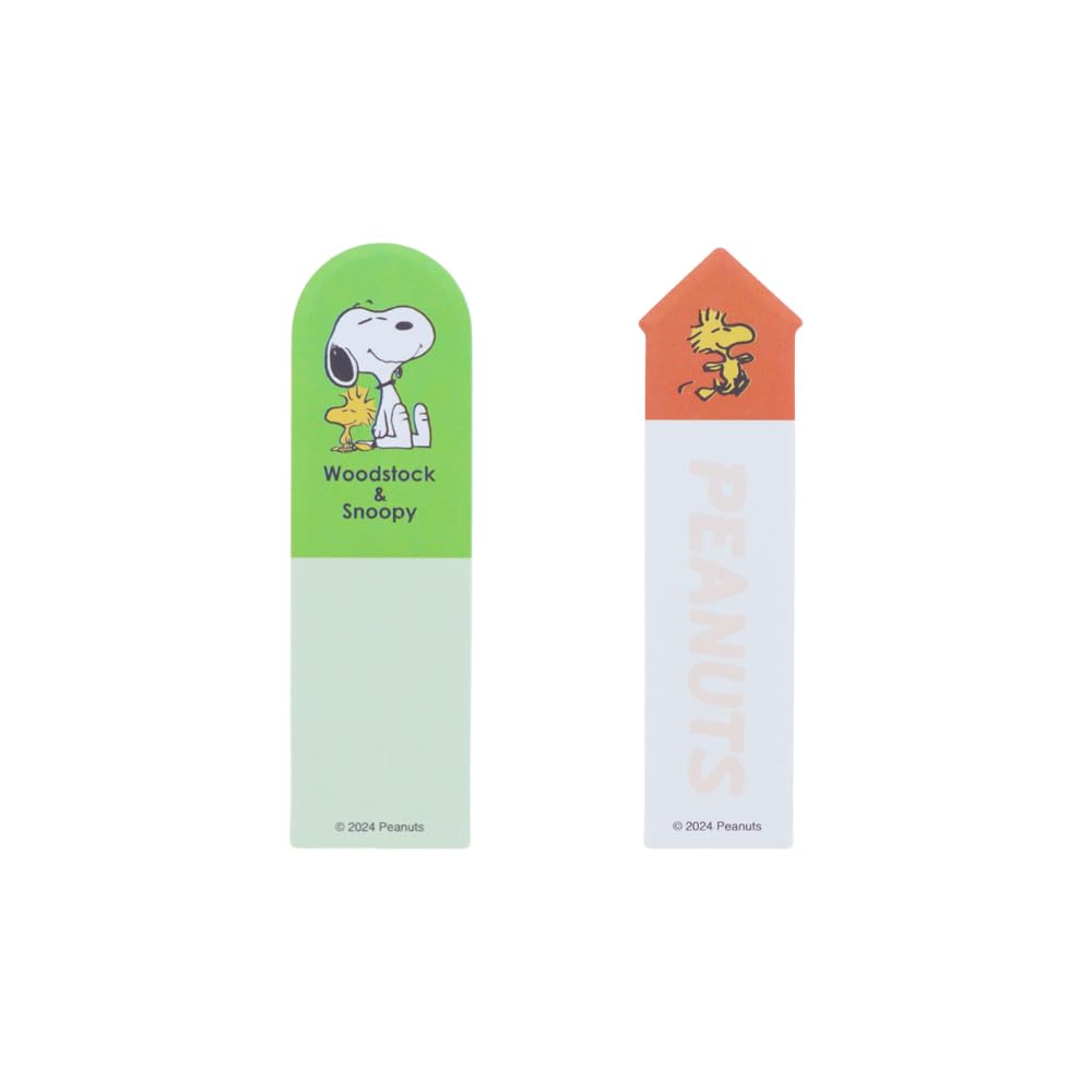 Stationery Snoopy Sticky Notes In PEANUTS 75th S2845652 Sun-Star Case, Anniversary, Woodstock,