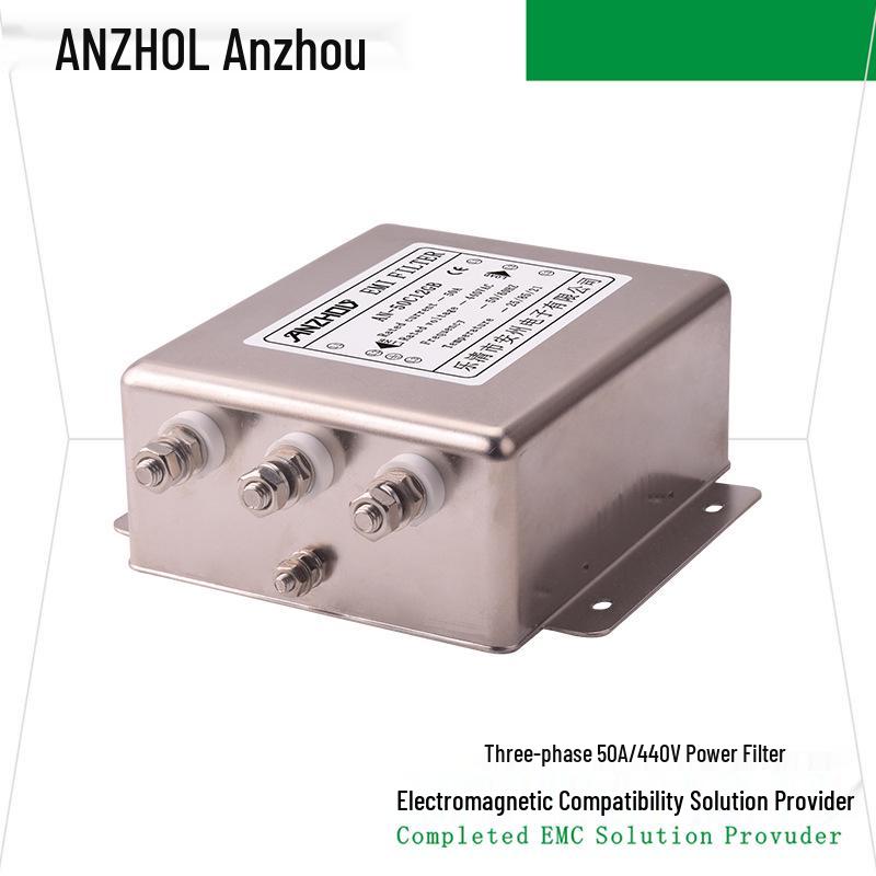 Anzhou AN-50C12GB Three-Phase 50A EMI Filter (380V/440V)