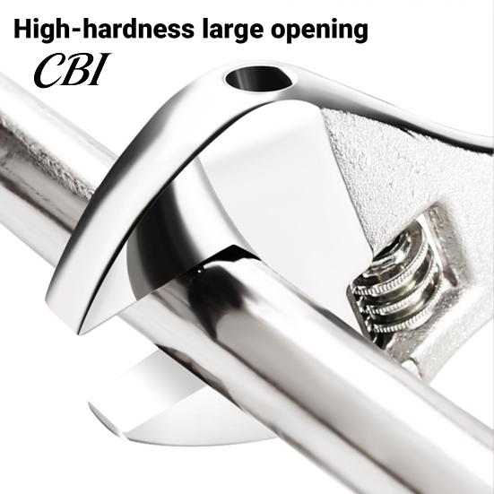 Versatile Nut Tightener 6/8/10/12/15 Inch Adjustable Wrench, Wide Jaw Opening Wrench for Automotive Maintenance Tool Plumbing Home Improvement Garage