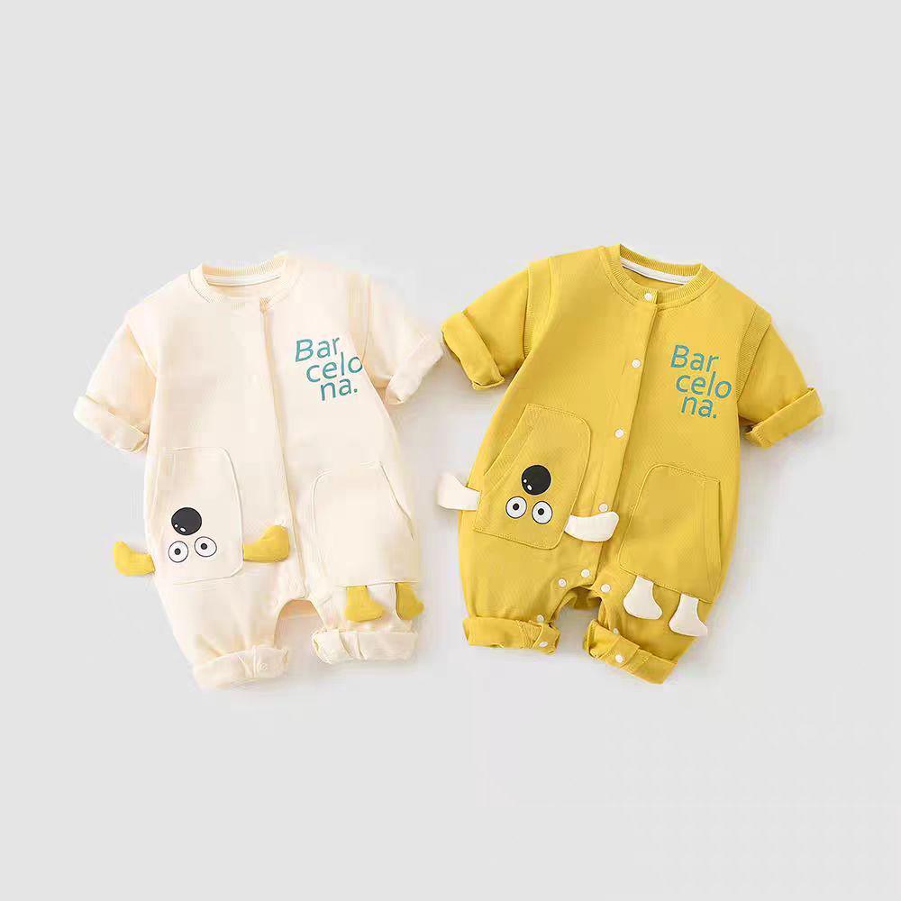 Adorable Autumn & Winter Baby Boy Zipper Jacket & Romper Set for Outings