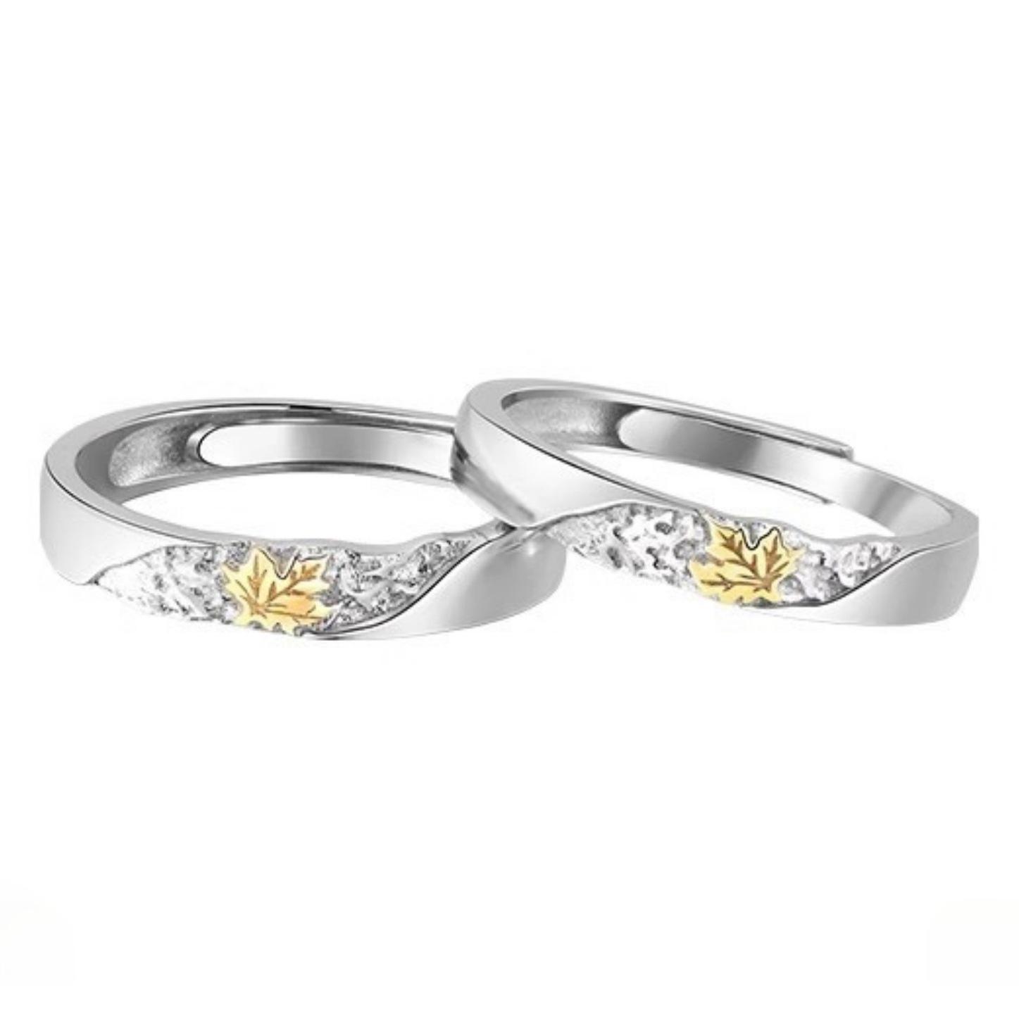 Adjustable Wutong Sterling Silver 999 Couple Rings – High-Grade Niche Design Pair Sterling Silver 925 Wutong Ring - Women s