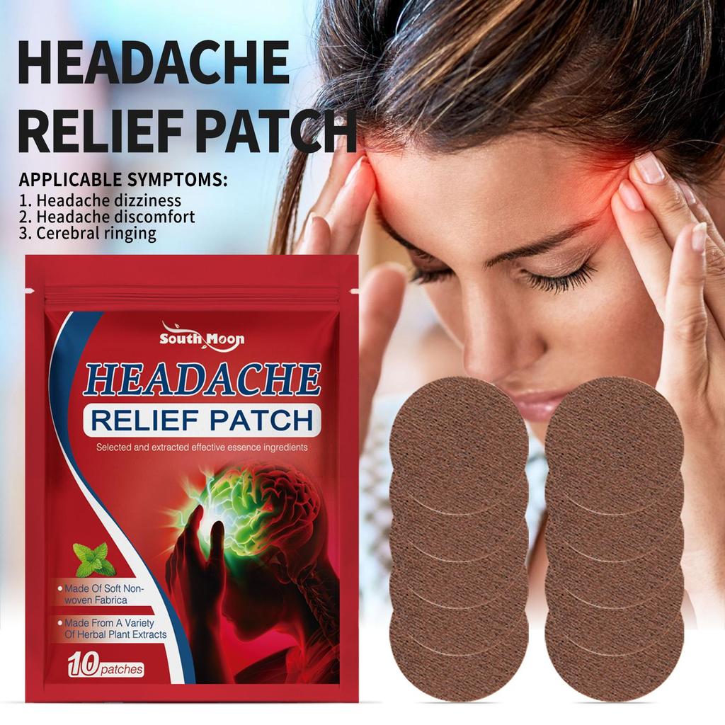 South Moon Headache Relief Patch Dizziness Headache Dizziness Body Care Acupuncture Points Patch