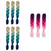 Multicolor Gradient Ponytail Hairpiece With Mechanized Process For Ladies Daily Styling