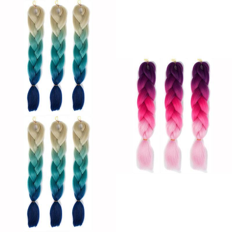 Multicolor Gradient Ponytail Hairpiece With Mechanized Process For Ladies Daily Styling