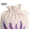 Sacos Decorativos de Sachê 2 Peças Sacos com Cordão, com Estampa Floral, Tecido de Poliéster e Algodão Respirável Malha Pequena Bolsas de Armazenamento Bolsas, Sachês Portáteis,