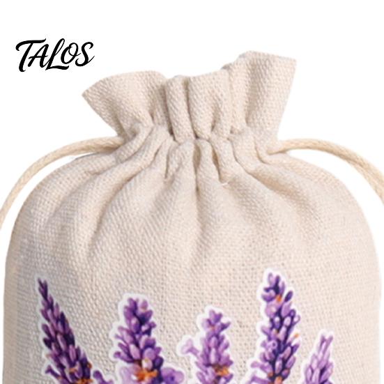 Sacos Decorativos de Sachê 2 Peças Sacos com Cordão, com Estampa Floral, Tecido de Poliéster e Algodão Respirável Malha Pequena Bolsas de Armazenamento Bolsas, Sachês Portáteis,