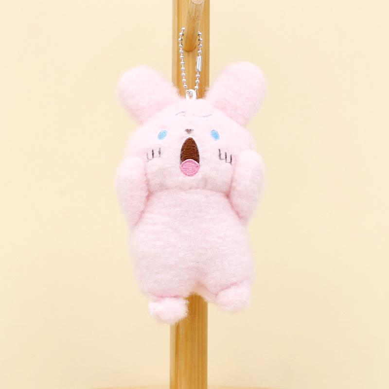 

Stuffed Cat Cute Keychain Adorable Kitty Plush Toy Shorthaired Animal Gifts For Surprise Rabbit