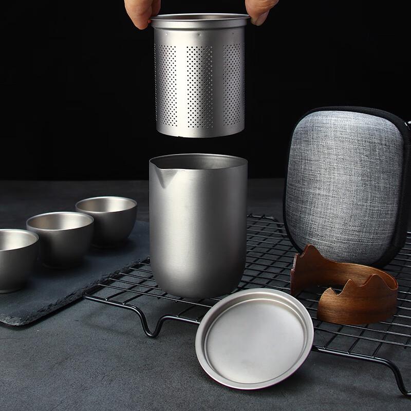 Yoshida Craftsman Portable Titanium Tea Set