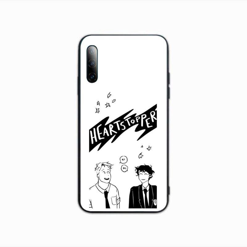 Heartstopper Phone Case For Samsung A91 A81 A73 A72 A71 A30S A20 A12 A13 A52 A53 4G 5G Soft Black Phone Cover