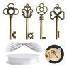 Fashion Flying Keys Charms with 28x Dragonfly Wings Exquisite Skeleton Keys for DIY Craft Jewelry Making Necklace Decor