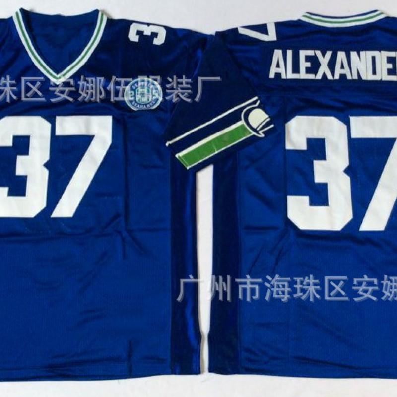 2026 Vintage Embroidered Rugby Jersey Seattle Seahawks 45 8 Team Sports Basketball