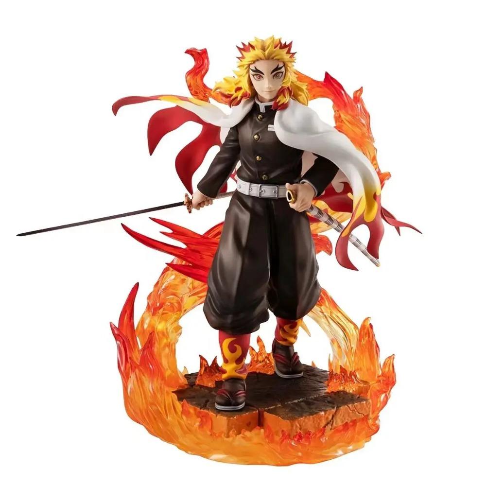 Rengoku Kyoujurou Figurki 18cm Demon Slayer Figurka Anime Gk Kolumna Płomienia Zapalenia Model Kyoujurou Figurki Akcji Lalki Zabawki